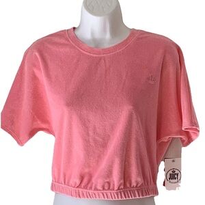 Juicy Couture NWT Pink Terry Crop Top
